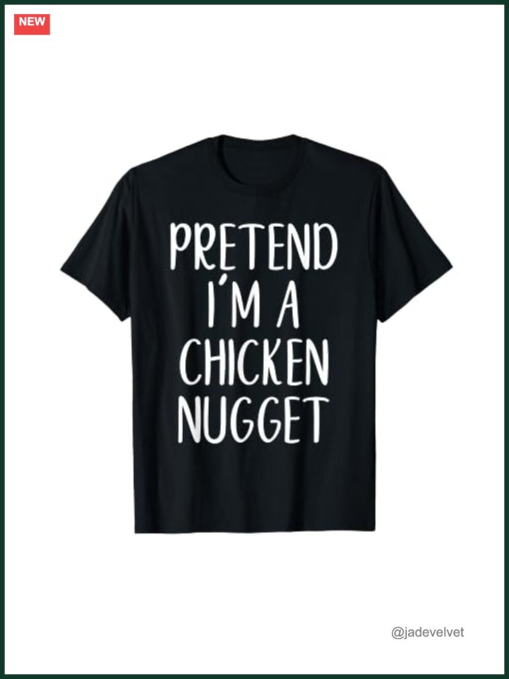 Chicken Nugget Halloween T-Shirt Funny Costume Tee Adult Kid